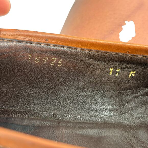 Vintage Bruno Magli Men’s Brown Two Tone Made in Italy Slip On Dress Shoe Sz 11 main image 7